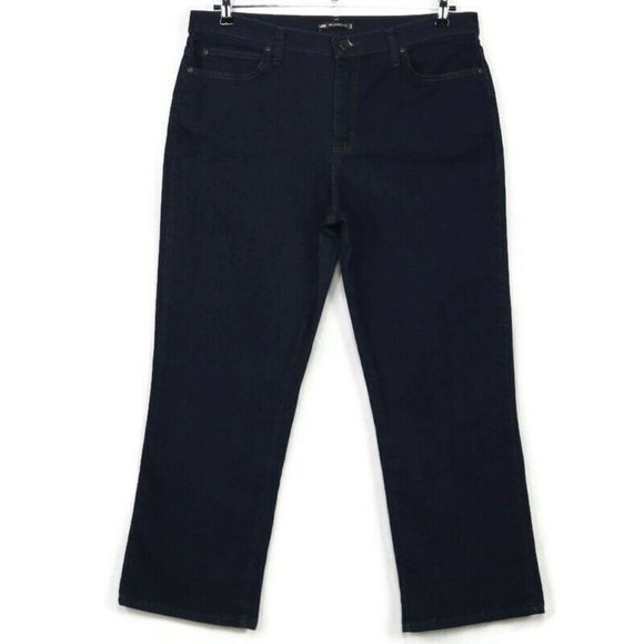Lee 1889 Relaxed Fit Straight Jeans Stretch Dark 16‎ Short 16 x 29 - Picture 1 of 10